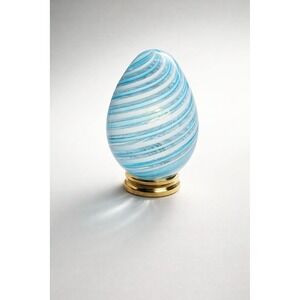 Vintage Franklin Mint Venetian Glass Collector's Eggs Office Paperweight